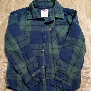 Levi's Navy and Forest Checkered Shirt